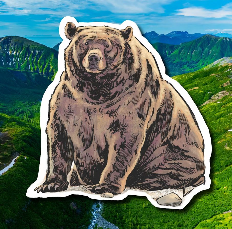 Bear Sticker